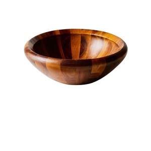 Pasta Or <b>Noodles</b> Serving Wooden Bowl Household Catering Serving Wooden Bowl <b>Hot</b> Selling Fruit Salad Server Bowl - Product Image 1