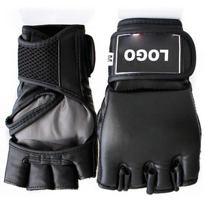 High Quality Custom Logo Leather MMA Gloves with <b>Hand</b> <b>Grips</b> and <b>Adjustable</b> Wrist Strap for Martial Arts and Boxing (Unisex) - Product Image 2