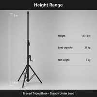 Support d'Éclairage Professionnel pour DJ, Trépied Portable pour Projecteur PAR, Support Réglable pour Éclairage de Scène