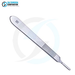 Surgical Scalpel Handle Stainless Steel Reusable Manual CE Certified Class II <b>Medical</b> Instrument for Precise Cutting Procedures - Product Image 2