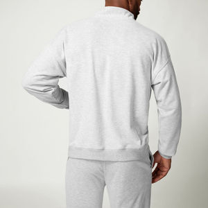 Nueva y Elegante ropa de invierno para hombre, sudadera con media cremallera/Sudadera ligera de moda con media cremallera para hombre, servicio OEM personalizado - Product Image 2