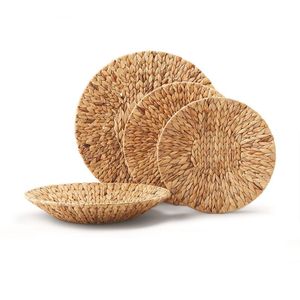 Posavasos de utensilios de cocina clásicos de ratán de yute con estilo, taza de té y café, manteles y almohadillas con diseño admirable - Product Image 5