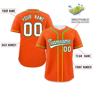 100% <b>Polyester</b> Sublimation Printed Baseball Jerseys for Men Softball Jerseys College Baseball <b>T</b>-<b>Shirts</b> - Product Image 6