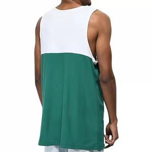 Camiseta transpirable sin mangas de punto para hombre de alta calidad al por mayor, ropa deportiva sin mangas, ropa de calle de algodón OEM personalizada - Product Image 2