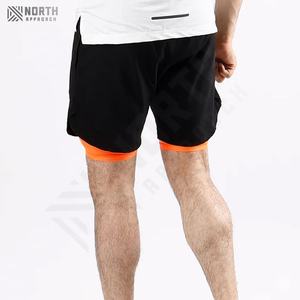 Pantalones Cortos Deportivos Casuales para Hombre, con Cordón, Ajustados, de Compresión, de Lona, de Poliéster/Algodón, para Gimnasio, Entrenamiento, Verano - Product Image 3