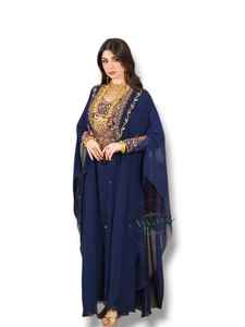 Vente en gros AWAIS HOUSE Abaya modeste pour femmes musulmanes Caftan Farasha Jalbiya Robe en polyester uni longueur au sol manches longues - Product Image 6