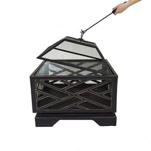 Foyer extérieur en acier de grande capacité conçu pour un chauffage puissant et une stabilité du feu constante - Product Image 6