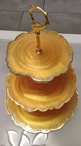 Molde de epoxi artesanal de resina redonda de 3 niveles hecho a mano para bandeja de frutas, bandeja de té y mesa para exhibición o decoración del hogar - Product Image 5