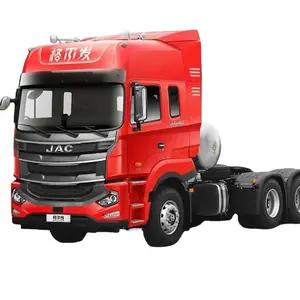 شاحنة JAC ثقيلة 245hp 6X2 m شاحنة شبه السكك الحديدية اليورو V Yuchai شاحنة مستعملة
