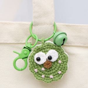 Colgante Redondo Hecho a Mano de Ganchillo, Adorno Colgante para Bolsa con Diseño de Galleta, Llavero Oreo, Joyería Adorable Estilo Viento - Product Image 6