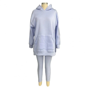 <b>Women's</b> Casual Two-Piece Outfit Long Sleeves Hoodie with Thick Bottom Pants for Winter Sports <b>Leisure</b> Streetwear <b>Suit</b> for Female - Product Image 5