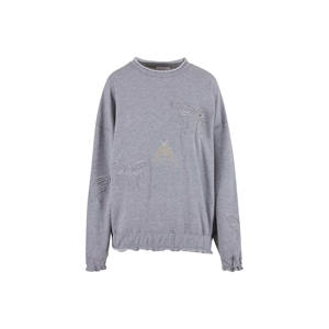 Sweat-shirt oversize pour femme en gros, col rond, 100% coton molletonné, style streetwear d'hiver, imprimé brodé - Product Image 4