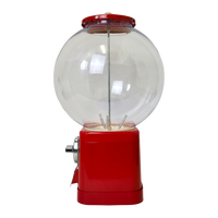 Distributeur de bonbons à monnayeur Kwang Hsieh, 19 pouces, rouge, style rétro