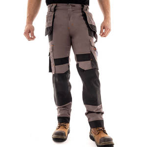 Pantalon de travail cargo industriel robuste pour homme, pantalon de travail multi-poches durable pour usine - Product Image 1