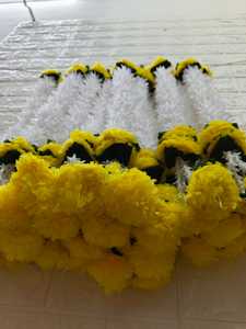 Guirnalda de jazmín artificial hecha a mano con borlas Rajnigandha, decoración festiva tradicional para Diwali, bodas - Product Image 5