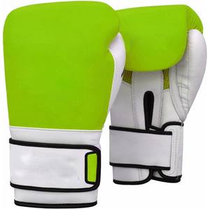 Entraînement Kick Boxing Gants Sparring Gants de poinçonnage Gants d'entraînement de boxe Mint Grain Leather - Product Image 1