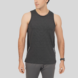 Débardeurs de sport personnalisés en coton respirant de haute qualité pour la musculation, la course et la gym, à manches courtes, vente en gros - Product Image 5