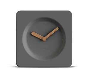 Reloj de Escritorio Moderno de Media Luna Azul, Reloj de Mesa Metálico Escultural de Diseño Minimalista, Funciona con Pilas, Artístico para el Hogar - Product Image 5