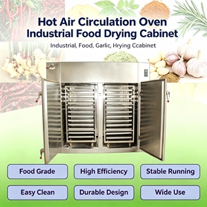 Déshydrateur alimentaire industriel en acier inoxydable, haute efficacité, four à circulation d'air, certifié CE, pour légumes et fruits - Product Image 1