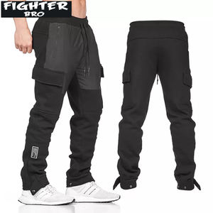 Pantalons pour hommes en coton molletonné doux, confortable, chaud, matière flexible, idéal pour la salle de sport, les entraînements, le style de vie décontracté et les activités de plein air au quotidien - Product Image 1