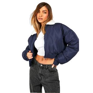 Vestes d'hiver 2026 en gros pour femmes, grandes tailles, coupe régulière, confortables, chaudes, style streetwear, unies - Product Image 2