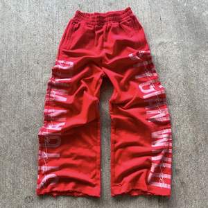Streetwear personnalisé sérigraphie coton délavé à l'acide baggy surdimensionné Jogging pantalon de survêtement à jambes larges - Product Image 1