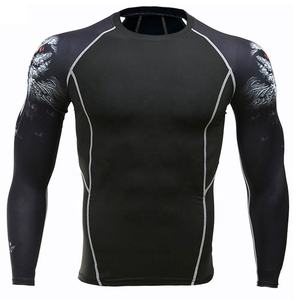 เสื้อ rashguard ของผู้ชายที่มีรูปร่างกำหนดเองระบายอากาศได้แขนยาวขนาดใหญ่พิเศษเสื้อแรชการ์ดพิมพ์โลโก้ตามสั่ง - Product Image 2