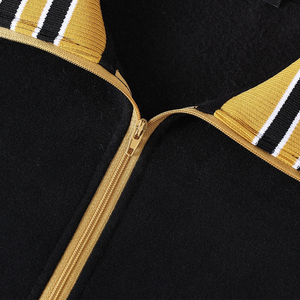 Pull en polaire premium noir à col zippé pour femme, hiver |   Col rond respirant à séchage rapide doublé 360g - Product Image 6