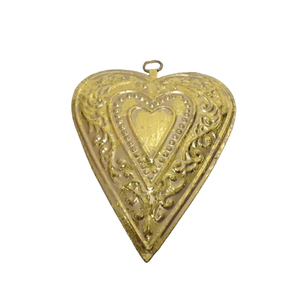 Great Design Iron Hanging Heart Gold Finished Standard Size Usage for Christmas Decoration Handmade Wholesale in Bulk - Product Image 3