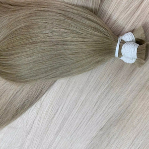 Venta al por mayor a granel teñido Remy extensiones de cabello humano de alta fuente virgen recto trenzado paquetes de trama - Product Image 4