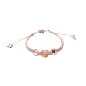 Bracelet en pierre d'hiver fait à la main pour femmes cordon réglable perles blanches et beiges bijoux de mode pour un look naturel doux et élégant - Product Image 5