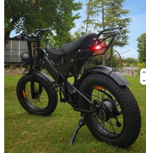 25km/h Hybrid Customizable <b>Mountain</b> Electric <b>Bike</b> for Adults Full <b>Suspension</b> 48V Motor Cheap Fat Tire Model Fast Lithium Steel - Product Image 5