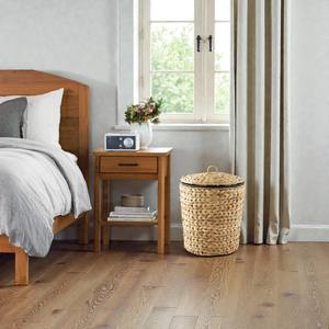 ISLA Wholesale Handwoven Water Hyacinth Trash Can with Lid Removable Inner Liner Round Woven <b>Waste</b> Bin for Home & Commercial Use - Product Image 2