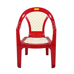 Durable Lightweight <b>Stackable</b> PP Plastic Armchair with Ventilated Backrest and Armrests for <b>Garden</b>, Cafe, Street Food Eeatery - Product Image 1