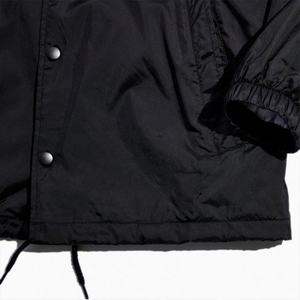 เสื้อแจ็คเก็ตกันลมสีดำสำหรับผู้ชายเสื้อโค้ชสำหรับกีฬากลางแจ้งเสื้อแจ็คเก็ตไซส์ใหญ่ออกแบบโลโก้ได้ตามต้องการ - Product Image 6