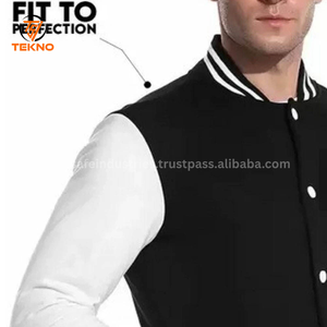 Veste universitaire à la mode pour l'hiver col montant poignets côtelés tissu doux pour tenue décontractée et activités de plein air service OEM - Product Image 5