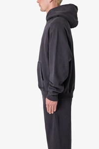 Sudadera con capucha de lavado ácido con logotipo personalizado para hombre 100% algodón ropa de calle de gran tamaño impresión Digital para invierno - Product Image 2