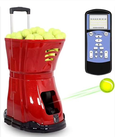 NEW Tennis Ball Throwing Machine With Remote Control - Light Tennis Ball Throwing Machine