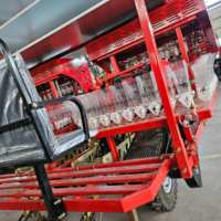 Machine de repiquage de semis de tomates, piments, oignons et pommes KAFAN, tractée par tracteur, avec composants de valve mécanique