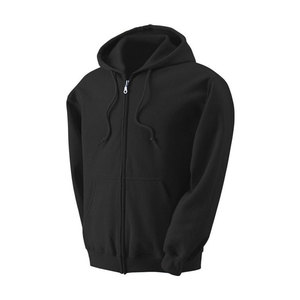 Diseño personalizado Slim Fit Plus Size Royal Blue Sudadera con capucha Cremallera completa Color sólido Bordado Etiqueta privada Personalización de invierno - Product Image 3