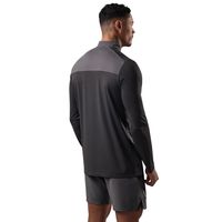 Sudadera Deportiva de Manga Larga con Cierre de Cremallera para Hombre, Ropa Deportiva para Gimnasio, Absorbe la Humedad, para Correr, Fitness y Actividades Deportivas