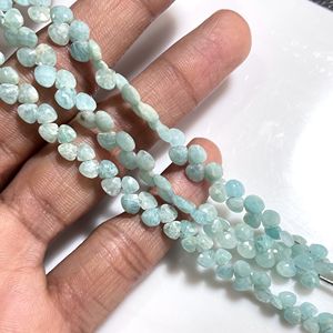 Alta calidad 4-4,5 MM amazonita facetada pequeña forma de corazón Briolette cuentas piedras preciosas verdes al por mayor de proveedor de buena calidad - Product Image 2