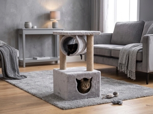 Acogedor Parque de Juegos Tipo Túnel para Gatos Modernos Curiosos - Product Image 5