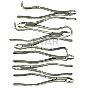 Juego de alicates universales para extracción de molares dentales, paquete de 7 pinzas de extracción dental, instrumentos médicos superiores e inferiores, 1 °, 2 °, 3 ° molares - Product Image 2