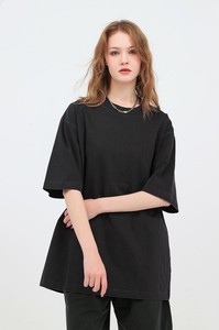 Camiseta de punto de diseñador de gran tamaño Unisex Vintage de peso pesado Estilo casual para mujer Camiseta estampada para hombres - Product Image 2