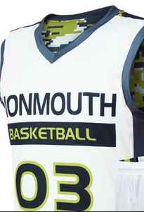 เครื่องแบบบาสเก็ตบอลสำหรับผู้ชายชุดเล่นกีฬาสโมสรและทีมงานระบายอากาศได้ดีปรับแต่งโลโก้ได้ตามต้องการ - Product Image 3