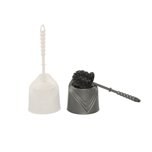 Ensemble brosse et support de toilette en PET durable et écologique, outil de nettoyage de salle de bain multicolore avec gobelet en plastique - Product Image 1