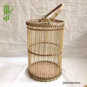 2023 nouveau modèle lumière bambou support de stockage support écologique 100% fait à la main Double niveau Vintage Style multifonction debout - Product Image 3
