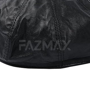 Sombrero de cuero de talla grande para la venta en línea Sombrero de cuero de nueva llegada personalizado Sombrero de cuero de color personalizado - Product Image 5