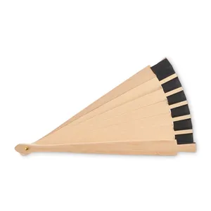 Éventail en bois personnalisé Woodfan pour les fournitures de fête promotionnelles - Product Image 4